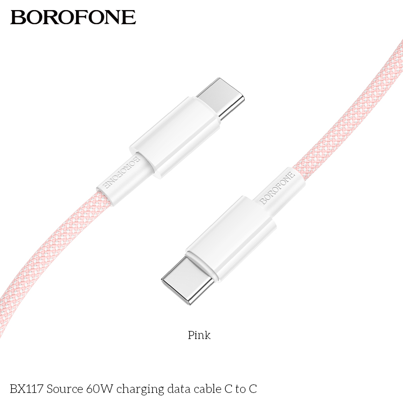 BOROFONE BX117 Source USB-C to USB-C cable NZ 4